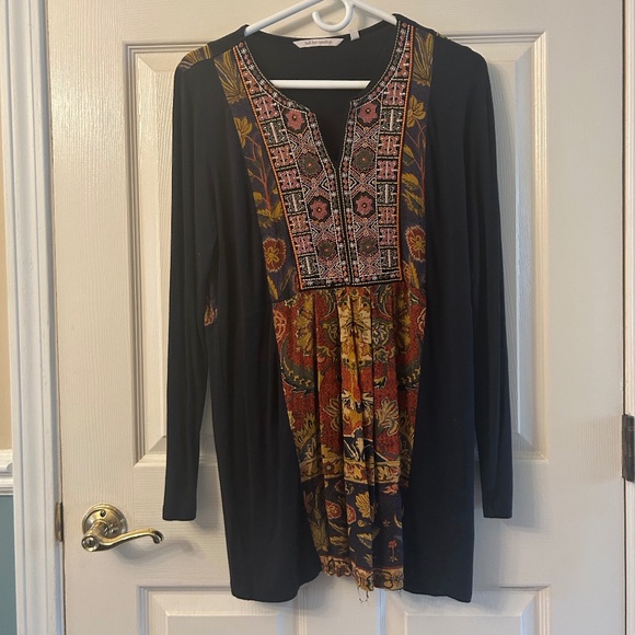 Soft Surroundings Embroidered Tunic, Size S - Picture 1 of 6